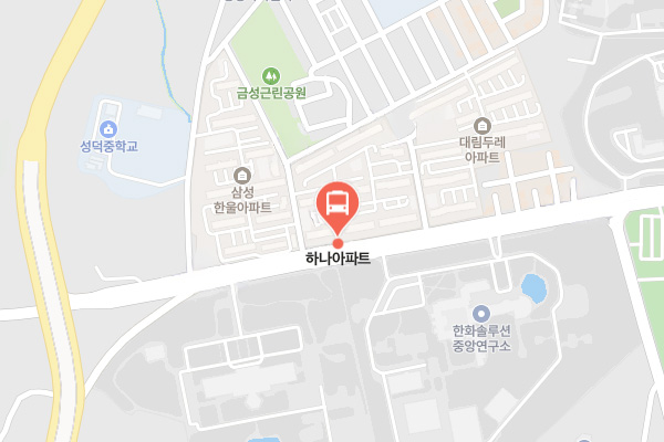 하나아파트 정류장 위치